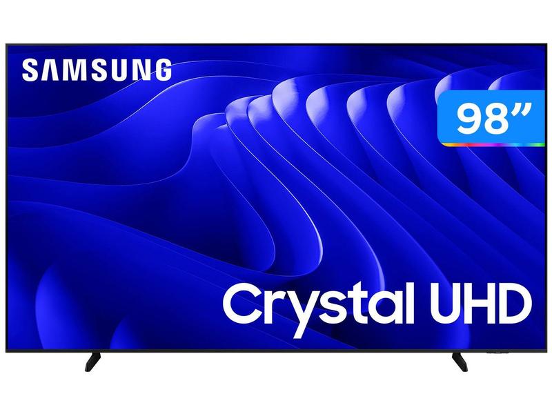 Samsung Smart Super Big TV 98" Crystal UHD 4K 98DU9000 2024, Processador Crystal 4K, Painel até 120Hz, Alexa built in
