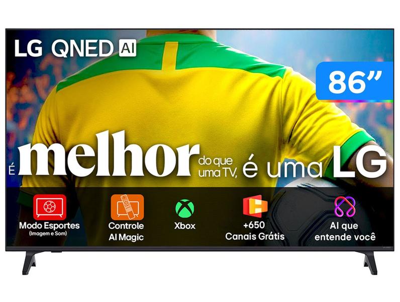 Smart TV 86" LG 4K Ultra HD QNED 86QNED73ASA WebOS 2025
