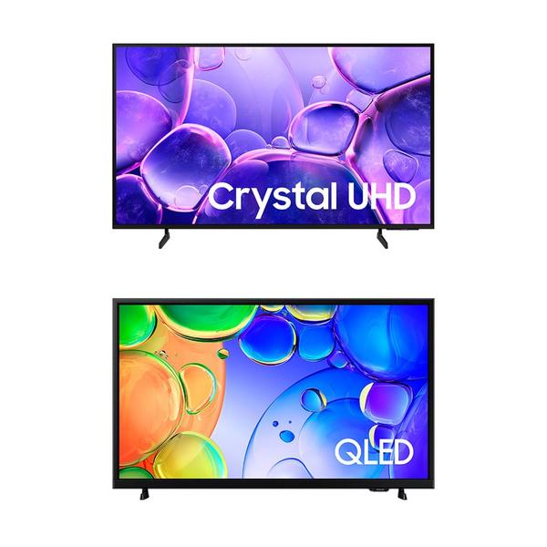 Smart TV 55" Crystal UHD 4K U8100F + Smart TV 43" QLED Full HD