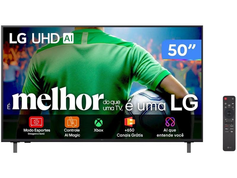 Smart TV LG 50 4K Wi-Fi 50UA8550PSA Comando de Voz
