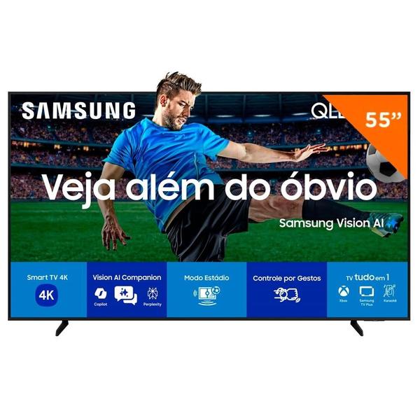 Smart TV Samsung 55 Polegadas QLED 4K Q7F - 2025