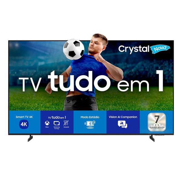 Samsung Smart TV 58" Crystal UHD 4K U8500F, Xbox Cloud Gaming, Canais Gratuitos, AI Energy Mode, Alexa built-in