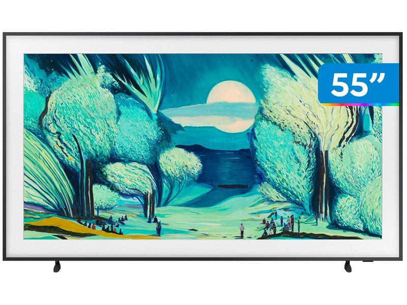 Samsung Vision AI TV 55" The Frame 4K LS03F 2025, Tela Matte antirreflexo, Molduras customizáveis, Modo Arte, 7 Anos de Atualização