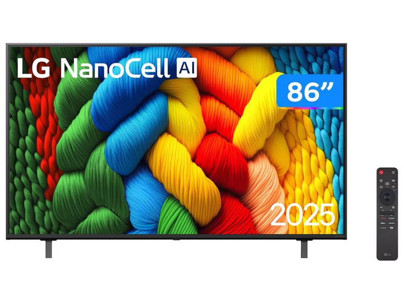 Smart TV LG NanoCell NANO80 86" 4K Pureza de Cores