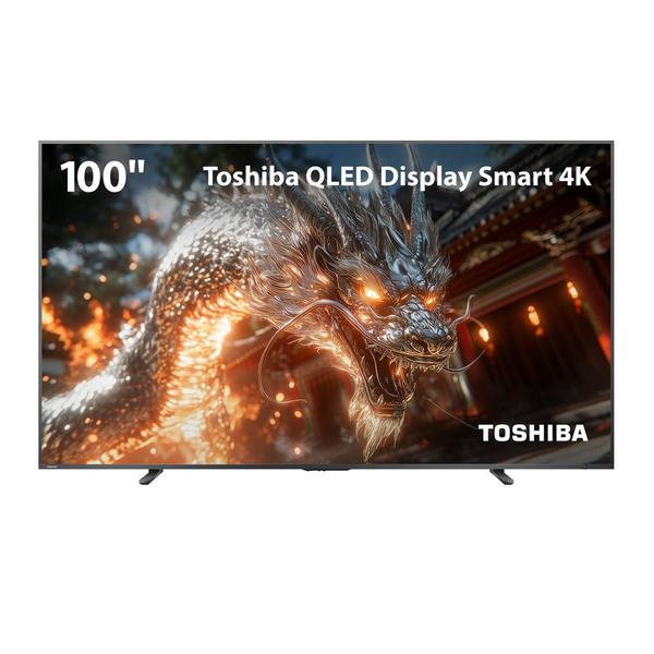 Smart TV QLED 100 Polegadas 4K UHD Toshiba Google TV 4HDMI 2USB 1AV 100Z670RS
