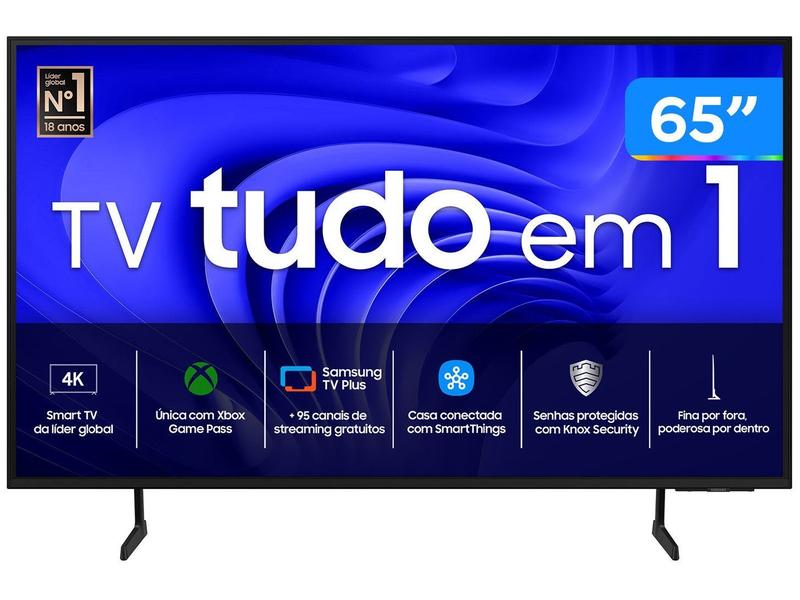 Smart TV Samsung 65" UHD 4K 65DU7700 com Xbox Game Pass, IA Energy Mode, Alexa built in