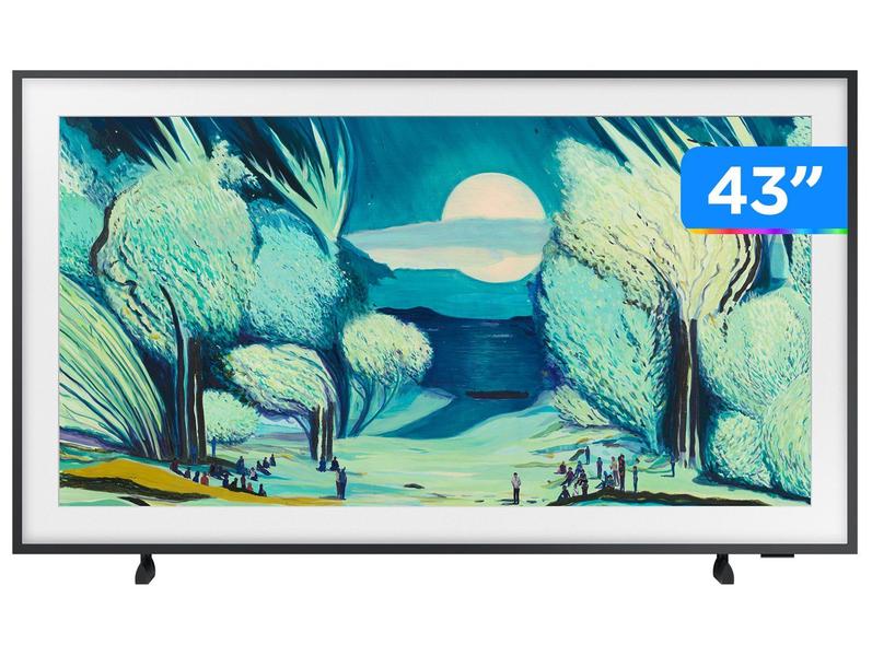 Samsung Vision AI TV 43" The Frame 4K LS03F 2025, Tela Matte antirreflexo, Molduras customizáveis, Modo Arte, 7 Anos de Atualização