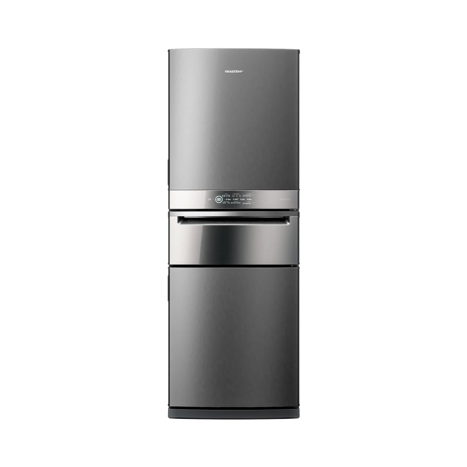 Refrigerador Brastemp BRY59CK Frigobar 419L Frost Free Inox