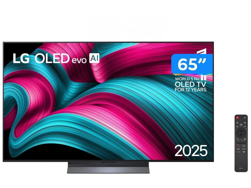 Smart TV 4K LG OLED 65" Polegadas Processador α9 Gen8 AI, WebOS 25 e Wi-Fi - OLED65C5PSA