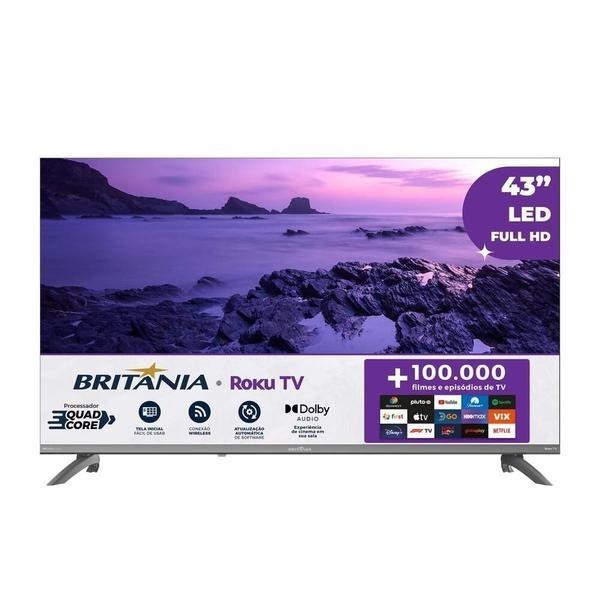 Smart TV Britânia 43" — Modelo jk6348hee5